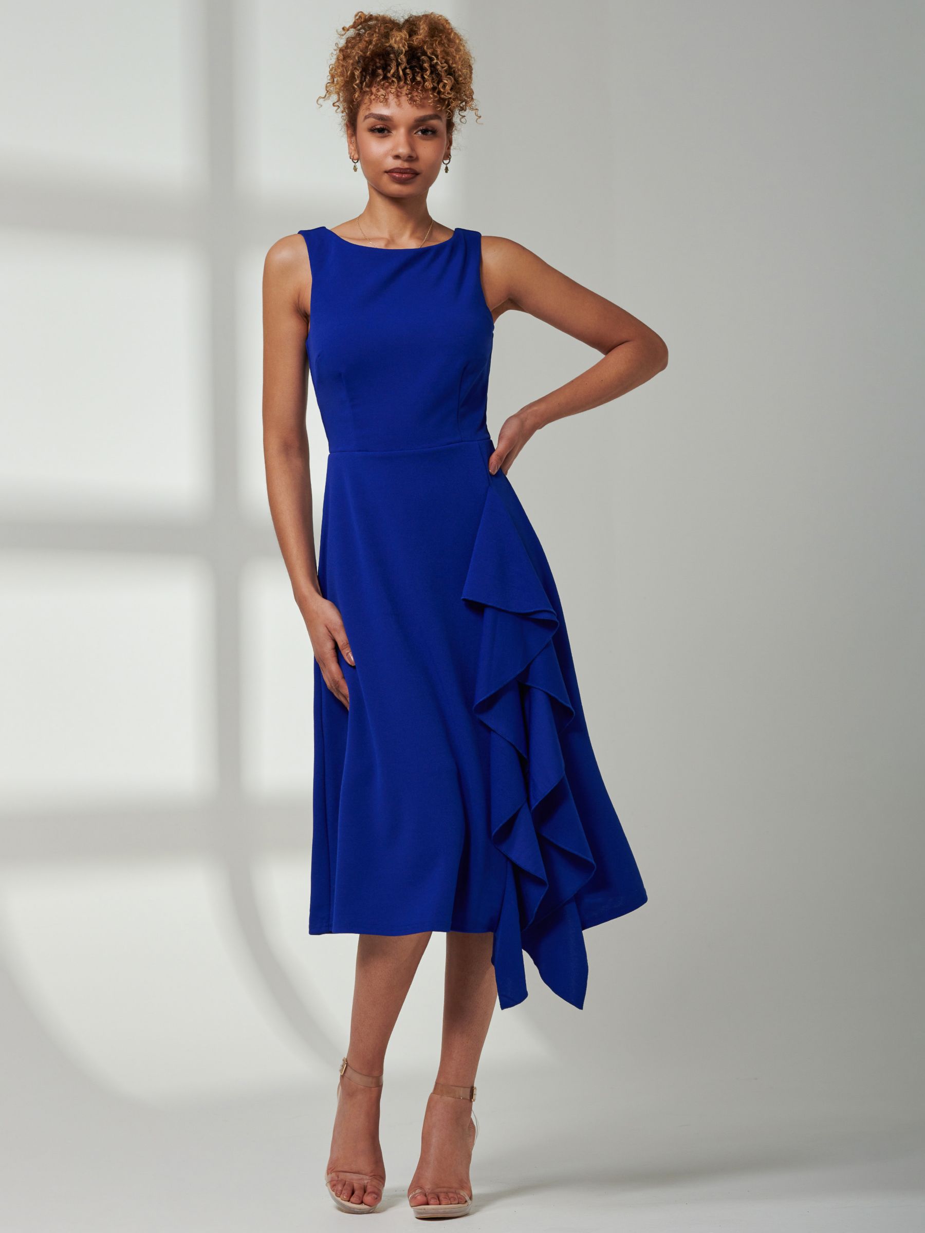 Buy Jolie Moi Haylen Frill Midi Dress Online at johnlewis.com