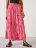 HUSH Tia Striped Tie Dye Maxi Skirt, Pink