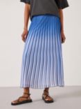 HUSH Olivia Maxi Ombre Plisse Skirt, Blue