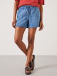 HUSH Betty Denim Pull Shorts, Mid Authentic