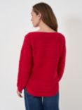 Crew Clothing Cotton Blend Tali Jumper, Bright Red