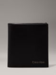 Calvin Klein Smooth Leather Trifold Wallet, Ck Black