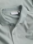 Calvin Klein Smooth Cotton Slim Fit Polo Shirt, Slate Gray