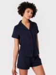 Chelsea Peers Organic Cotton Shirt Short Pyjama Set