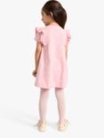 Lindex Kids' Strawberry Pocket Short Sleeve Tunic, Light Pink