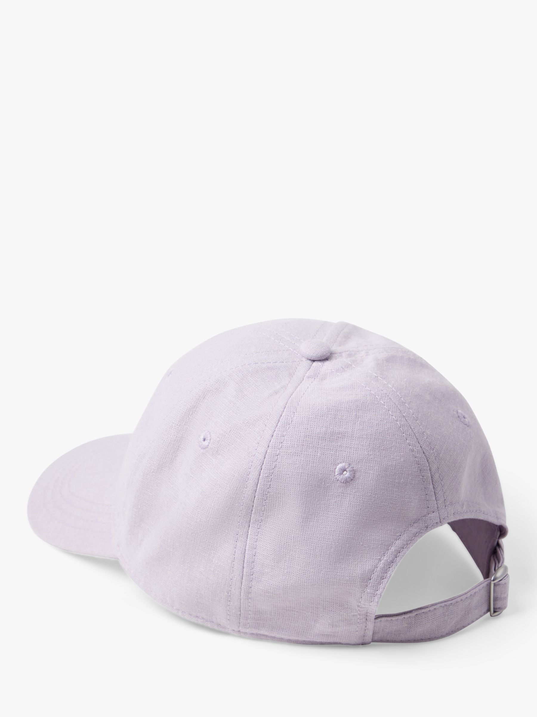 Lindex Kids' Linen Blend Solid Baseball Cap, Light Dusty Lilac, 5-7 years