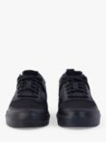 Kickers Kids' Tovni Mix Mesh Low Top Trainers, Black Leather