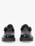 Kickers Kids' Kori T-Bar Leather School Shoes, Black Patent