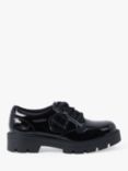 Kickers Kids' Kori Lace Up Leather Derby Shoes, Black