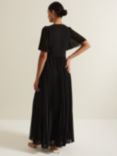 Phase Eight Yasmina Pleated Maxi Dress, Black