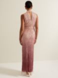 Phase Eight Becka Sparkle Maxi Dress, Pink
