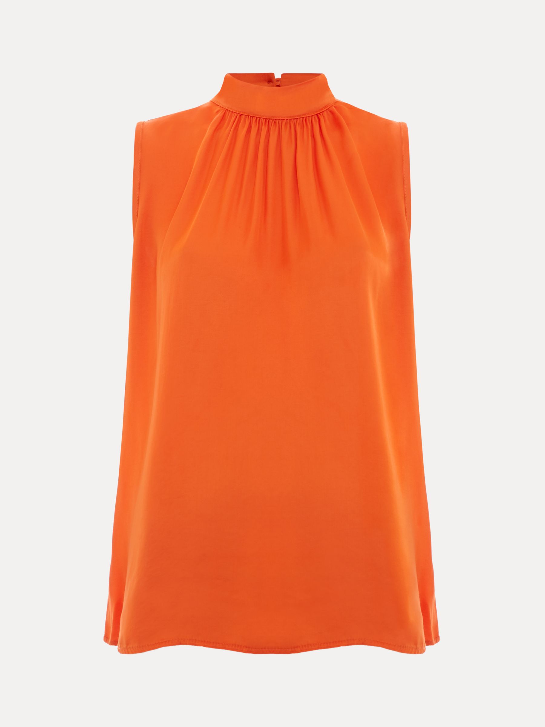 Phase Eight Lizza High Neck Sleeveless Top, Orange