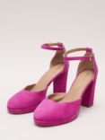 Phase Eight Suede Platform Court Shoes, Pink