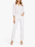 NYDJ Petite Marilyn Straight Leg Jeans, Optic White