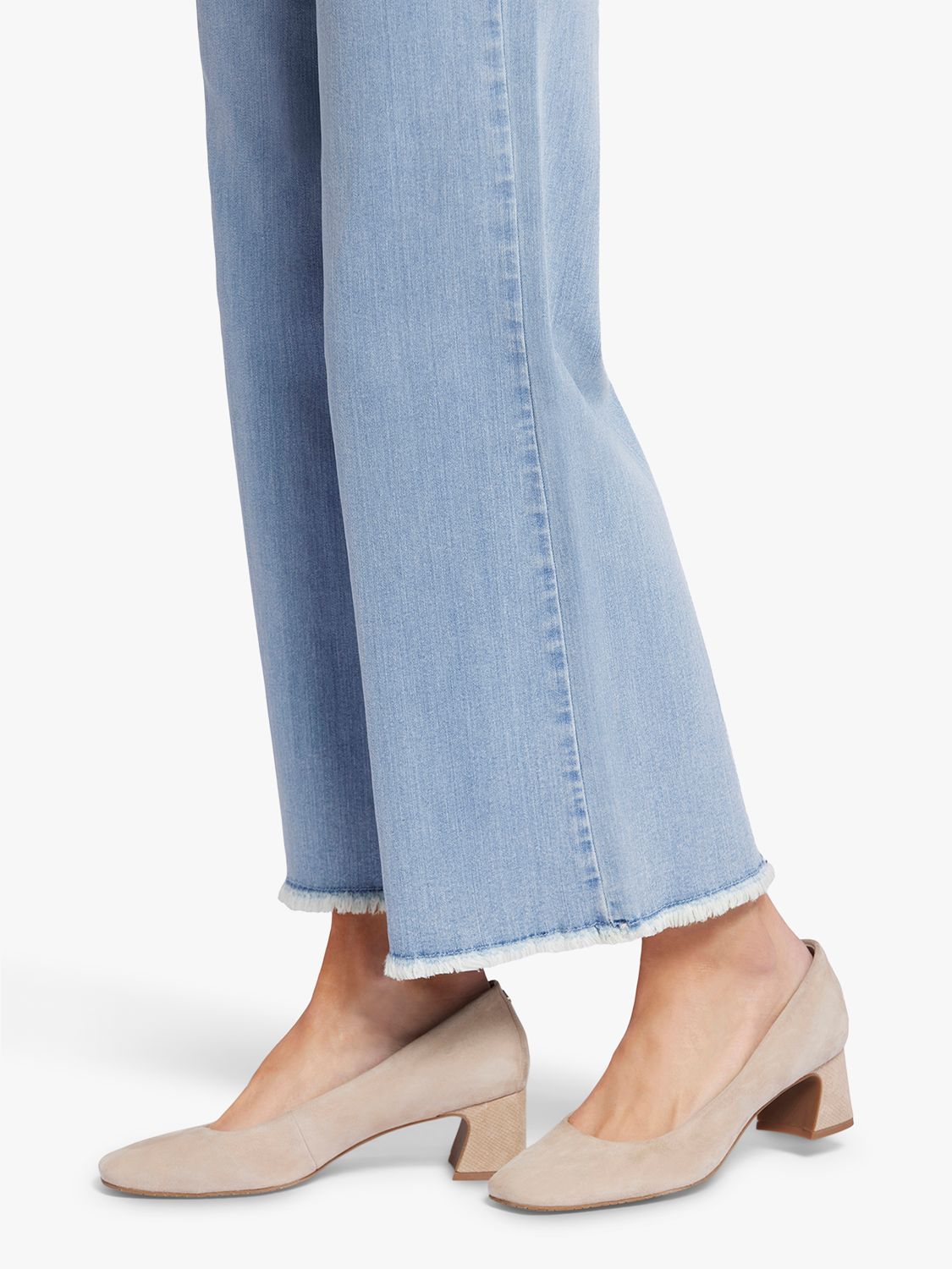 NYDJ Teresa Wide Leg Ankle Frayed Hem Jeans, Westminster, 4