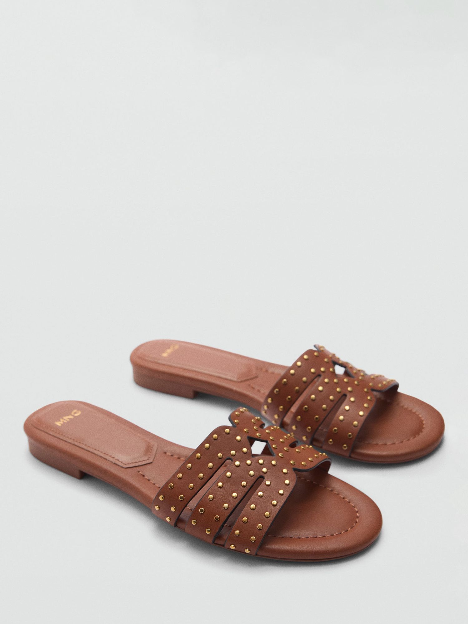 Mango Torin Sliders, Brown, 2