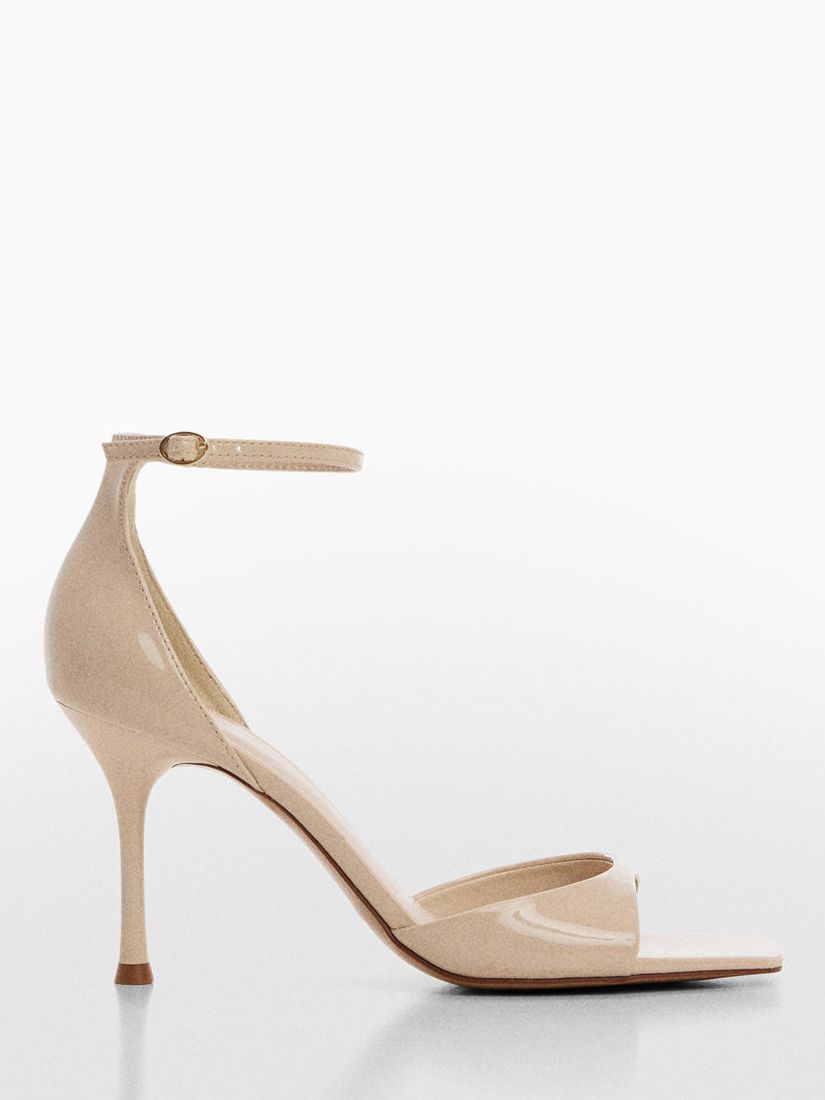 Mango Olen Heeled Sandals, Light Beige, 2