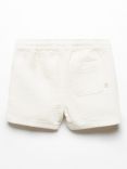 Mango Kids' Theo Drawstring Shorts, Natural White