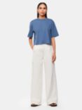 Whistles Cropped Relaxed T-Shirt, Blue