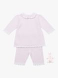 Emile et Rose Baby Holly Jumper & Trousers Set, Pale Pink