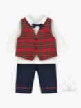 Emile et Rose Baby Campbell Shirt & Trousers Set, Navy