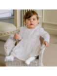 Emile et Rose Baby Harper Embroidered Dress, Ivory