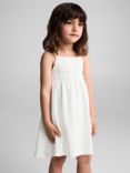 Mango Kids' Merib Dress, Natural White