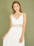 Yumi Lace Maxi Dress, White