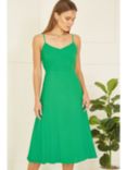 Yumi Tie Back Midi Dress, Green