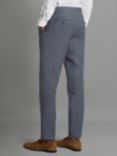 Reiss Kin Linen Slim Fit Mixer Trousers, Airforce Blue