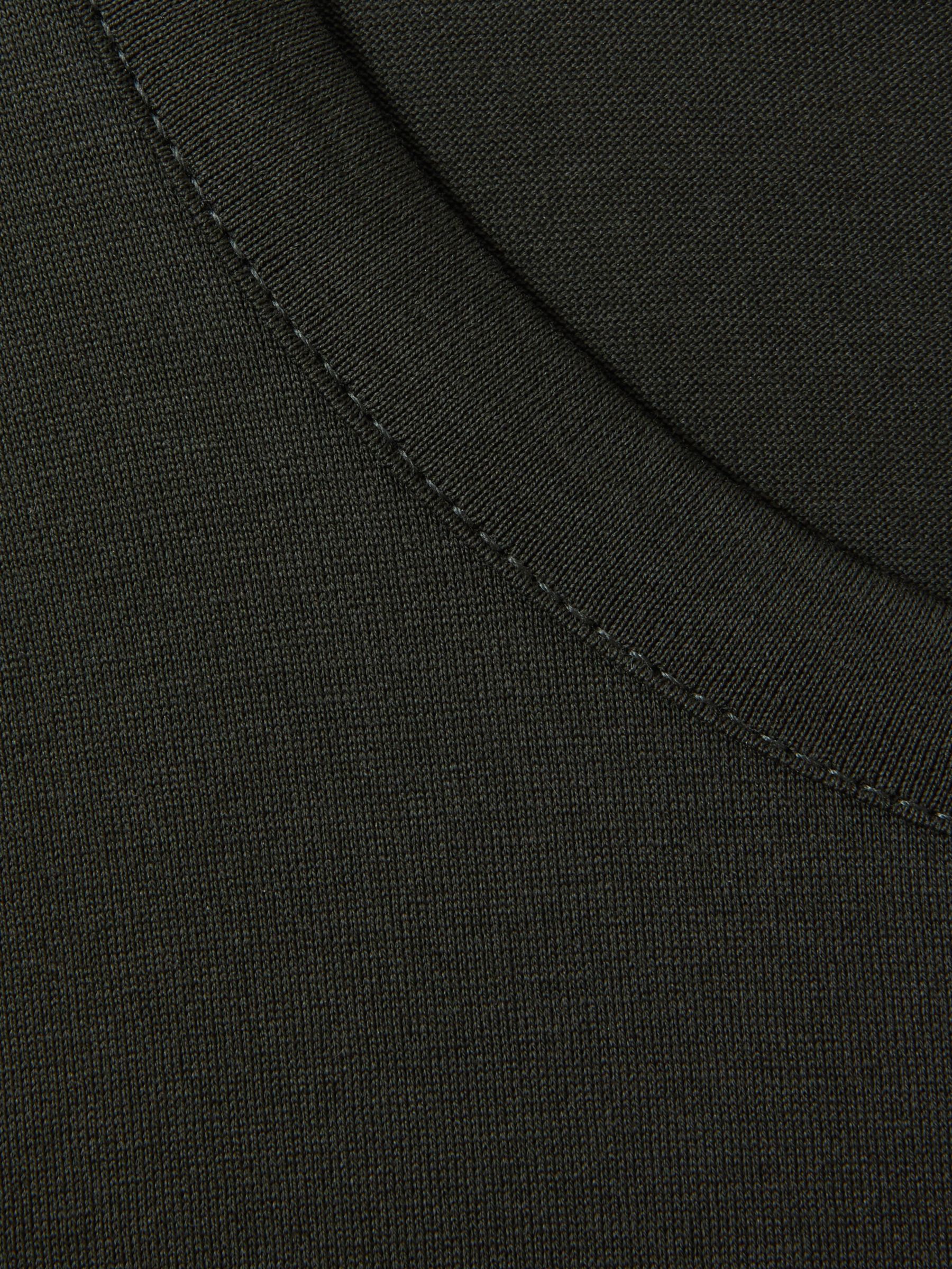Reiss Caspian Short Sleeve T-Shirt, Dark Olive Gree, XS