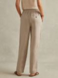 Reiss Romie Linen Drawstring Waist Trousers