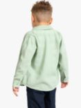 Lindex Kids' Linen Blend Shirt, Light Dusty Green