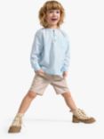 Lindex Kids' Chino Cotton Shorts, Light Grey