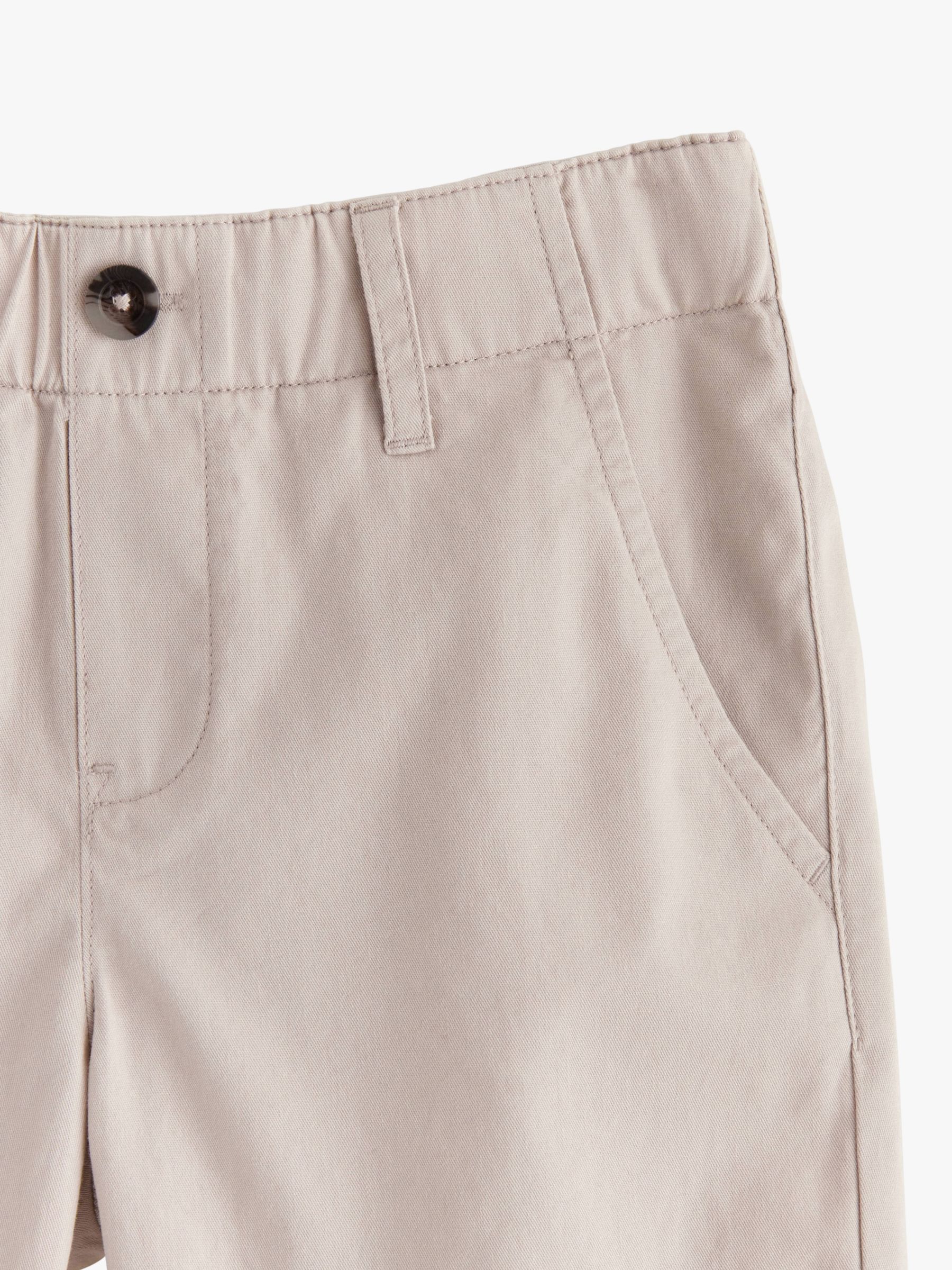 Lindex Kids' Chino Cotton Shorts, Light Grey, 5-6 years