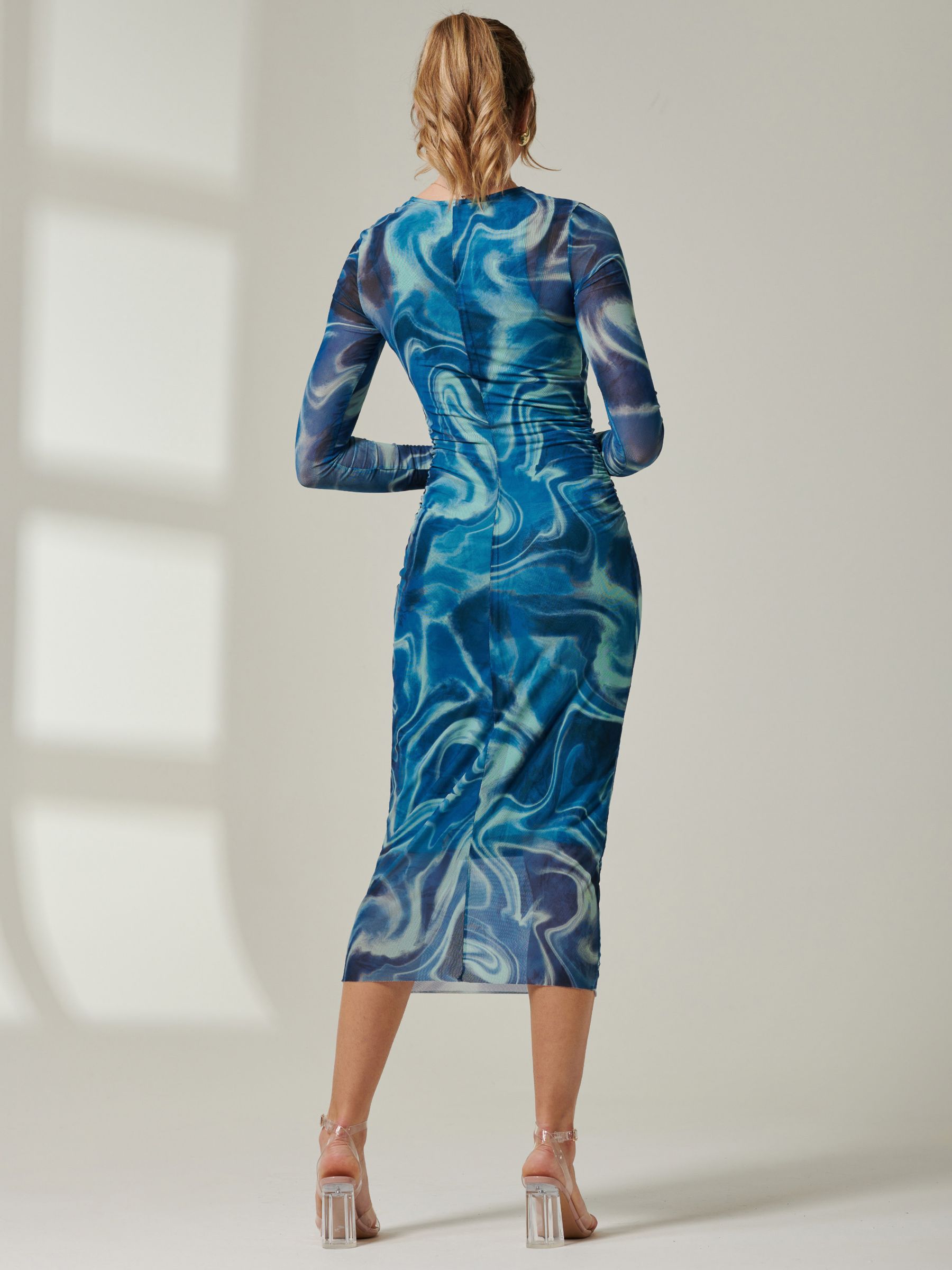 Buy Jolie Moi Mabyn Mesh Midi Dress Online at johnlewis.com