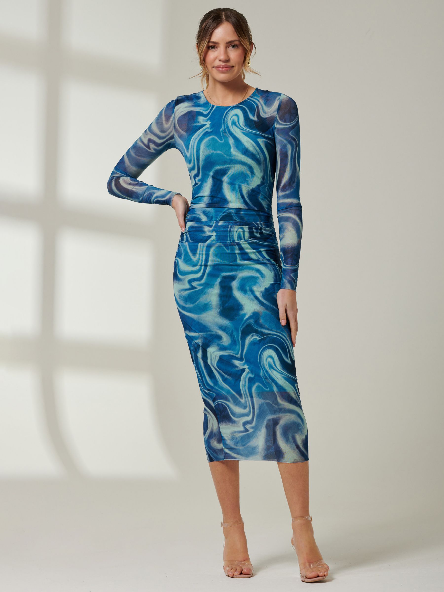 Buy Jolie Moi Mabyn Mesh Midi Dress Online at johnlewis.com