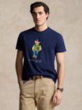 Polo Ralph Lauren Varsity Bear Logo Cotton T-Shirt, Navy