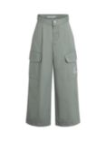 Calvin Klein Kids' Clean Utility Cargo Trousers, Meteor Green