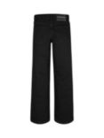 Calvin Klein Kids' High Rise Wide Leg Denim Jeans, Clean Black