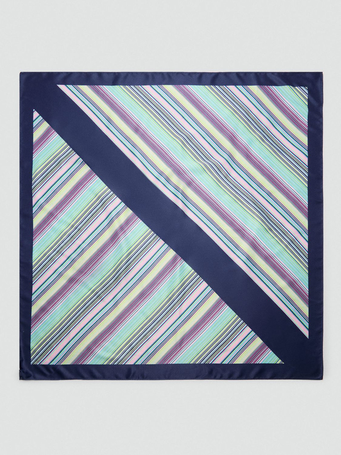 Mango Maggio Stripe Scarf, Navy/Multi