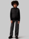 Calvin Klein Kids' Boxy Light Padded Gilet, Black