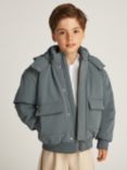 Calvin Klein Kids' Padded Utility Bomber Jacket, Endless Grey