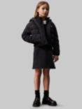 Calvin Klein Kids' Archive Grid Puffer Jacket, Ck Black