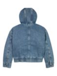 Calvin Klein KIds' Denim Hooded Jacket, Modern Blue Cf