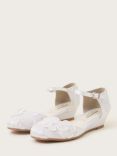 Monsoon Kids' Bridesmaid Essie Lacey Wedge Shoes, Ivory, Ivory