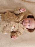 Purebaby Baby Organic Cotton Blend Quilted Jacket, Twig Melange