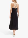Chinti & Parker Breton Stripe Midi Dress, Black