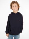 Tommy Hilfiger Kids' Logo Tape Hoodie, Desert Sky