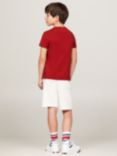 Tommy Hilfiger Kids' Flag Logo Essential T-Shirt, Dark Magma